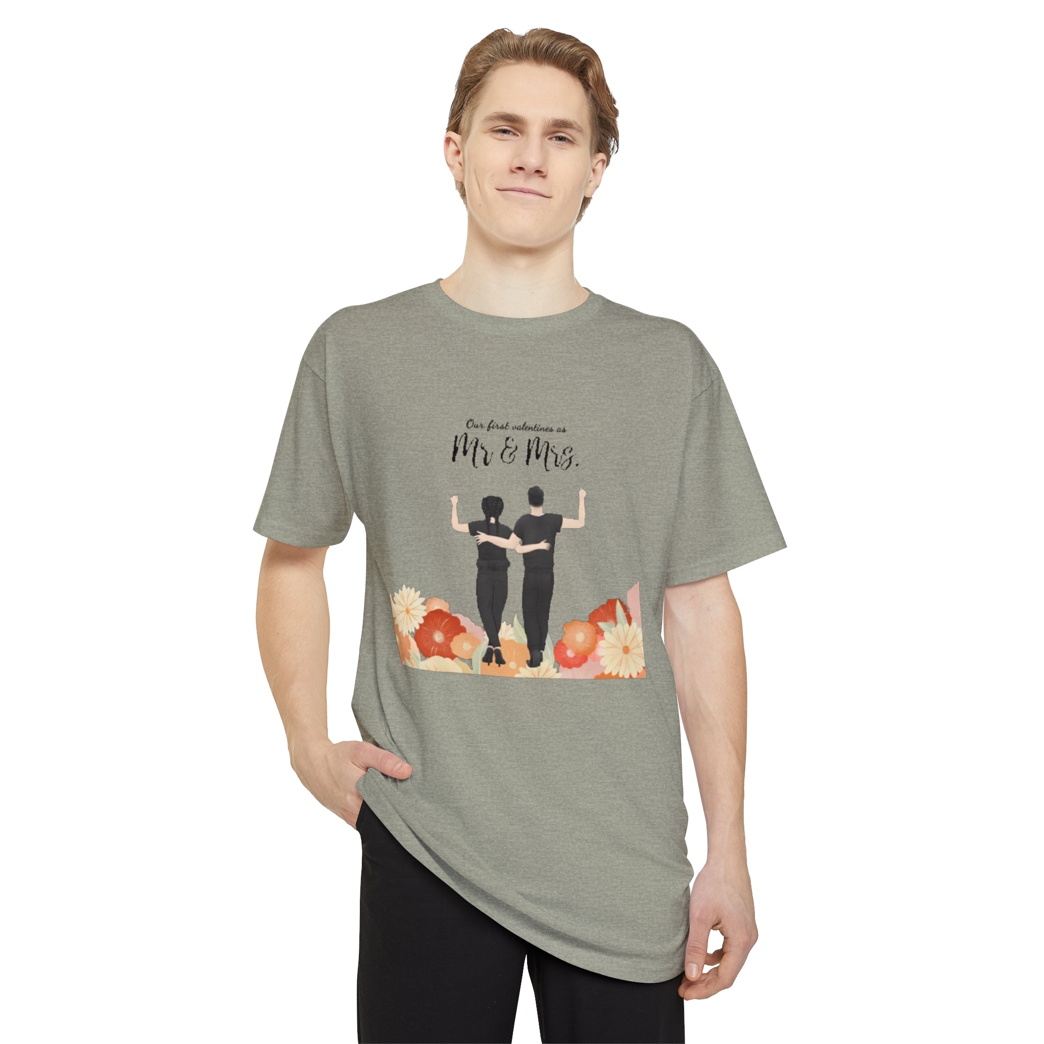 Our first Valentine as Mr. & Mrs. | Unisex Long Body Urban Tee